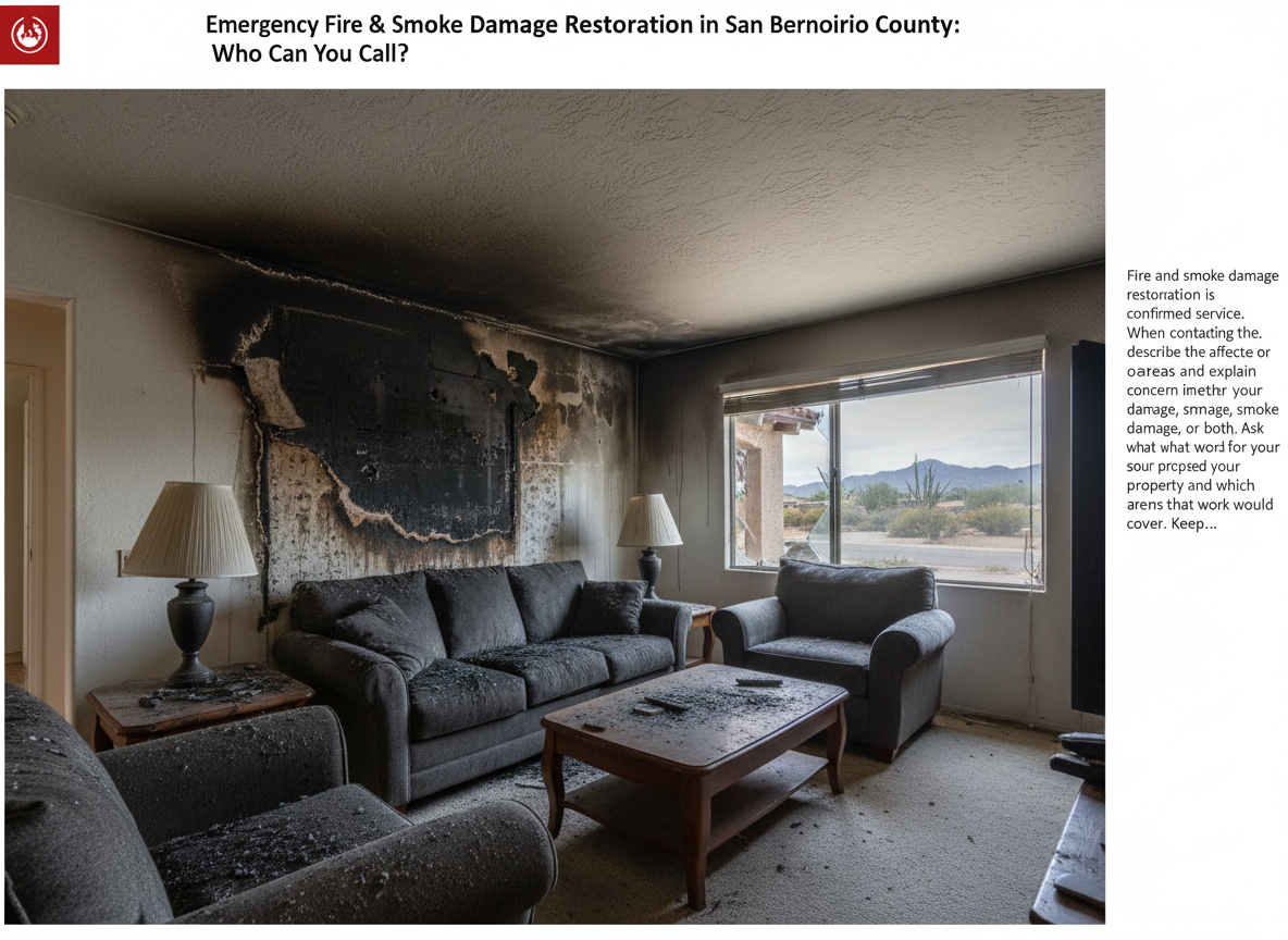 Fire and smoke damage restoration