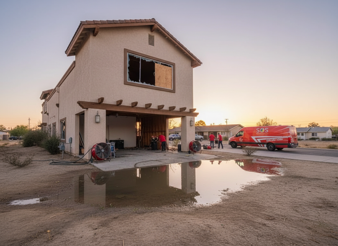Which services can you discuss with SOS Restoration Of San Bernardino County?